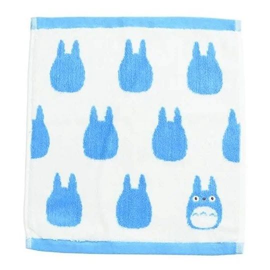 Mein Nachbar Totoro Handtuch Silhouette Totoro Blau 33x36cm