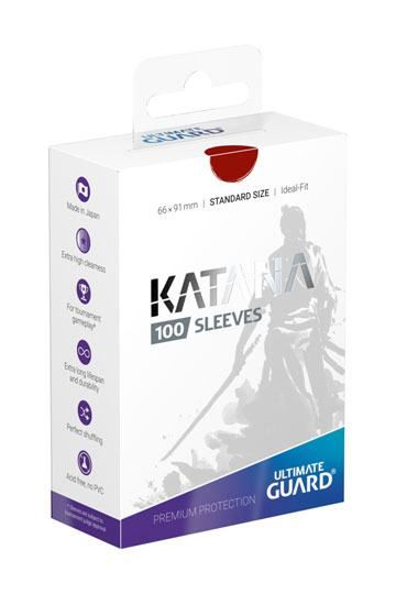 Ultimate Guard Katana Hüllen Standardgröße Rot (100 Stück)