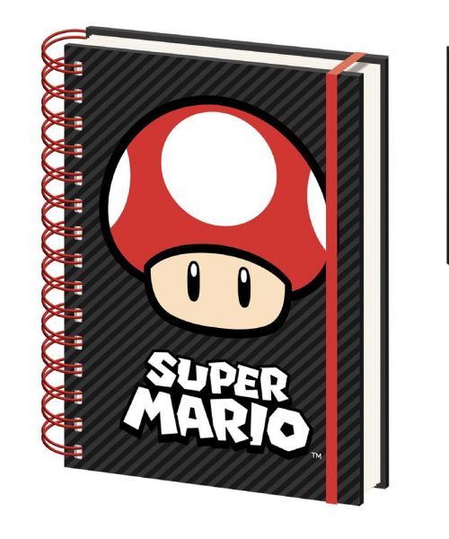 Super Mario A5 Premium Notizbuch Pilz