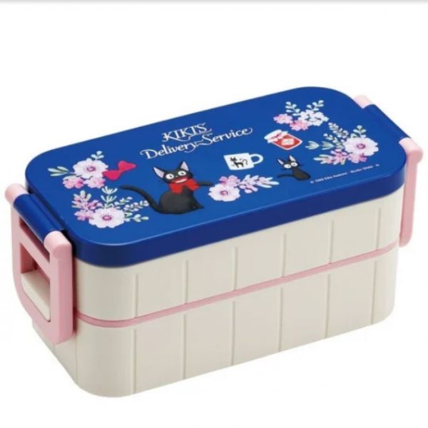 Kikis kleiner Lieferservice 2-teilige Bentobox Jiji blau/rosa