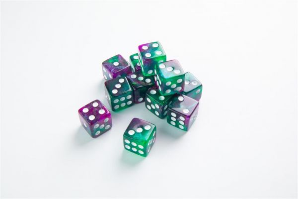 Gamegenic Galaxy Series D6 Würfel-Set Aurora 16 mm (12 Stück)