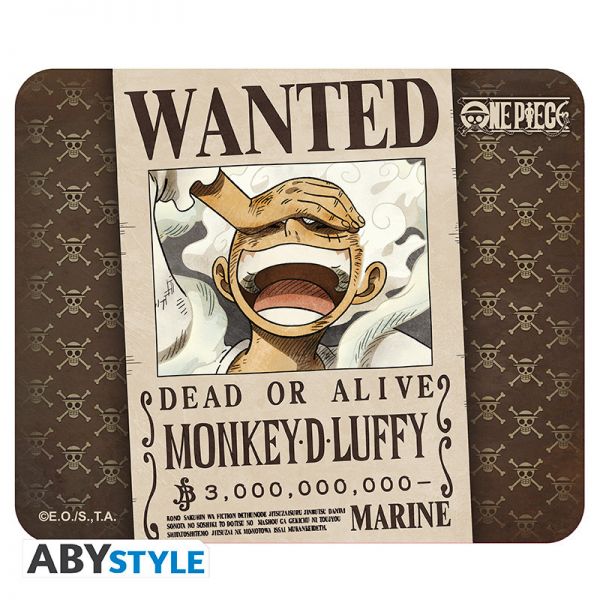 One Piece Mousepad Wanted Luffy