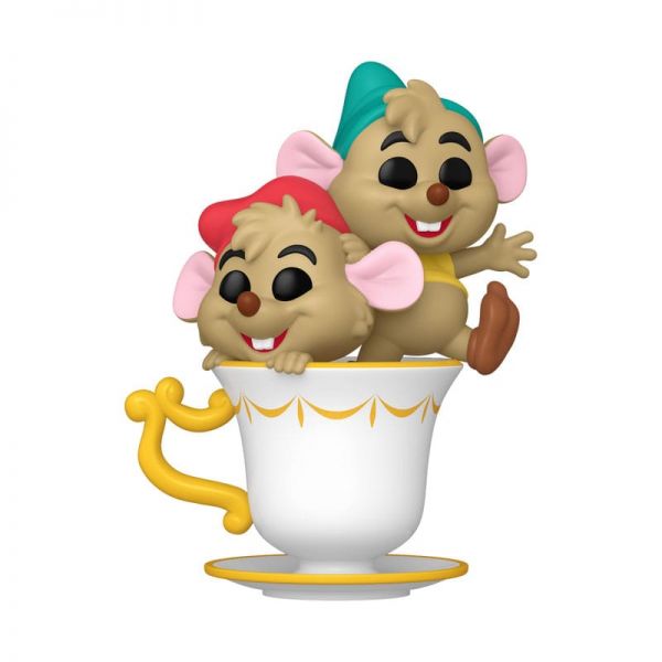 Cinderella 75th Anniversary  Funko POP! Disney Vinyl Figur Jaq & Ggus Gus in cup 9 cm