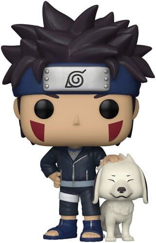 Naruto Funko POP! Animation Vinyl Figur Kiba w/Akamaru 9 cm