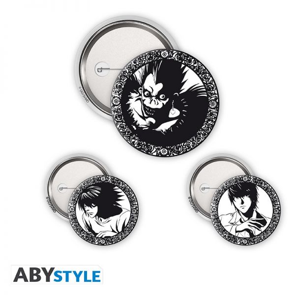 Death Note Button 3er Pack Ryuk, L und Light