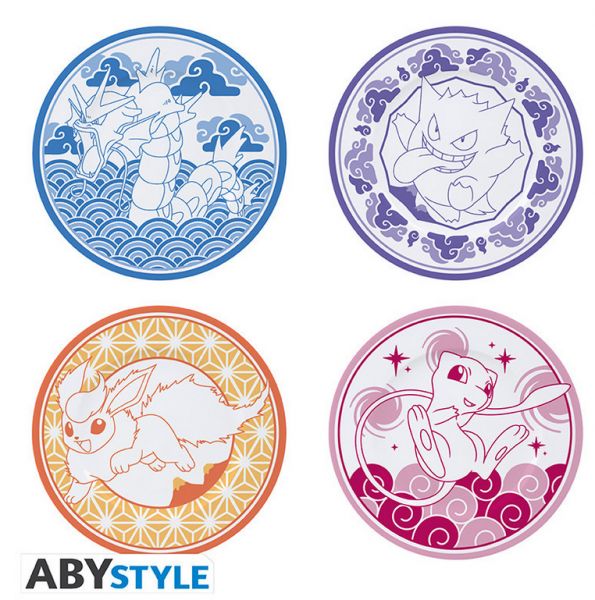 Pokemon 4-teiliges Tellerset japanischer Stil