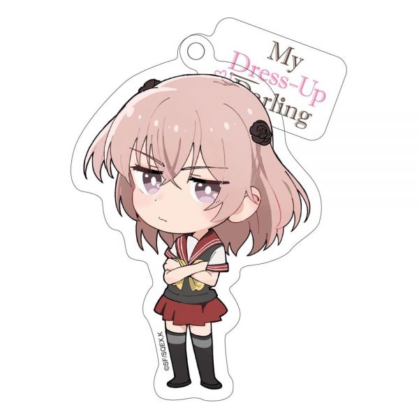 My Dress-Up Darling Acryl Schlüsselanhänger Sajuna Chibi Style 8 cm