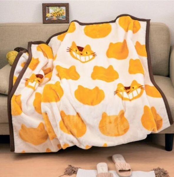 Mein Nachbar Totoro Decke Katzenbus Silhouette 200x140 cm