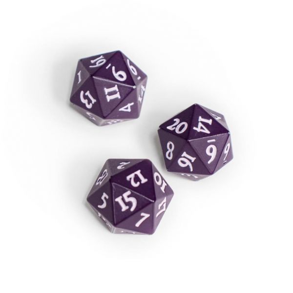 Ultra Pro Vivid Heavy Metal D20 Würfel Midnight Plum