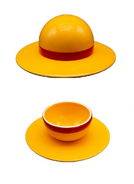 One Piece Strohhut-Geschirrset Schale und Unterteller