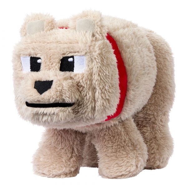 Ein Minecraft Film Plüschfigur Dennis der Wolf 20 cm