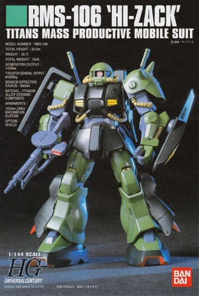 Gundam Modelkit 1/144 HGUC HI-Zack