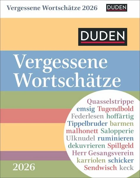 Duden Vergessene Wortschätze Tagesabreißkalender 2026