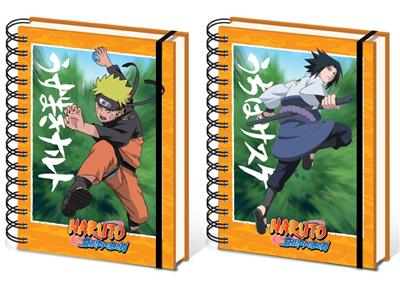 Naruto Shippuden Notizbuch A5 Lenticular 3D Sasuke & Naruto