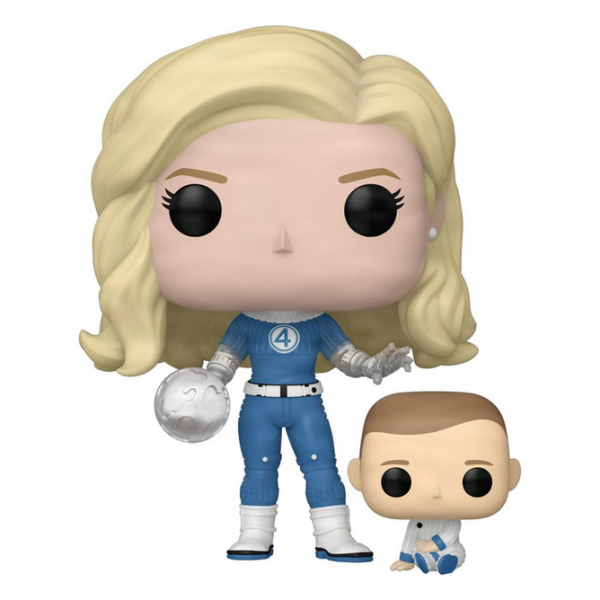 The Fantastic Four: First Steps Funko POP! & Buddy Marvel Vinyl Figur Invisible Woman & Franklin 9 cm