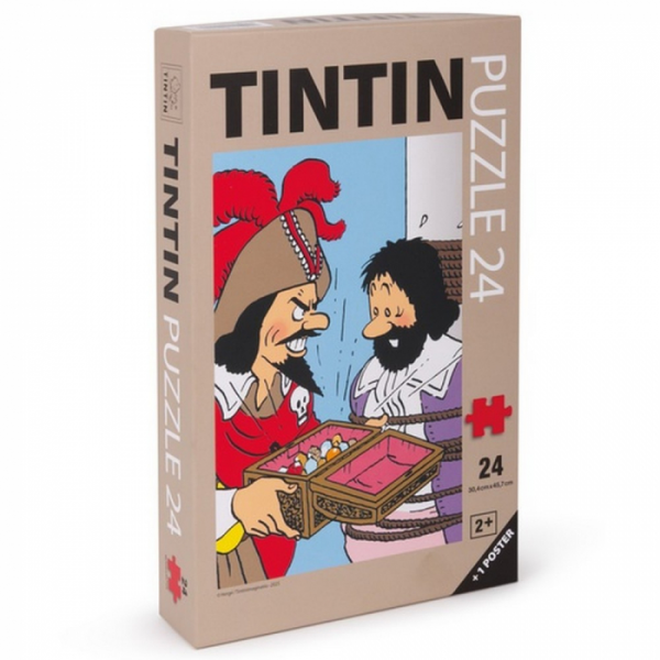 Tim und Struppi Puzzle Schatz 24 Teile
