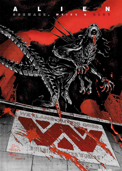 Alien Schwarz, Weiß & Blut