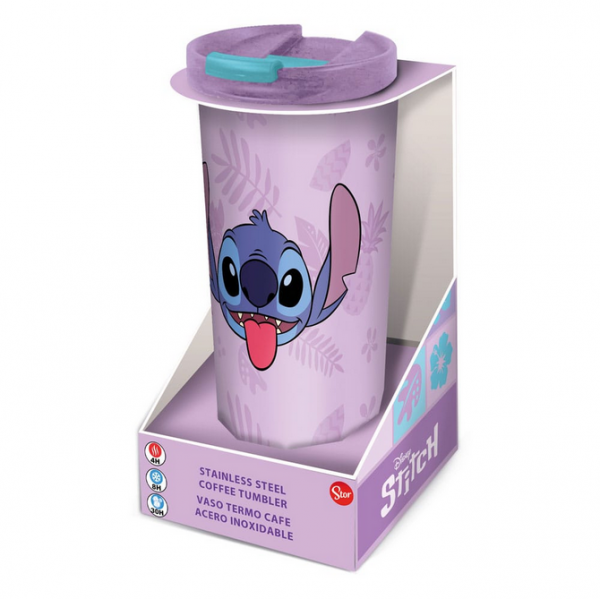 Lilo & Stitch Edelstahl-Reisebecher Stitch Palms 425ml