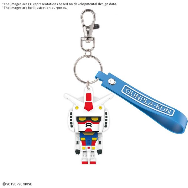 Gundam Gunpla-kun 3D Gummi Mascot Schlüsselanhänger