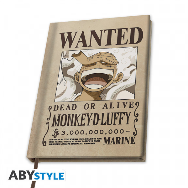 One Piece Notizbuch A5 Wanted Luffy Wano