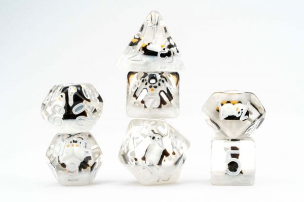 FanRoll Würfel Set Penguin (7 Stück)