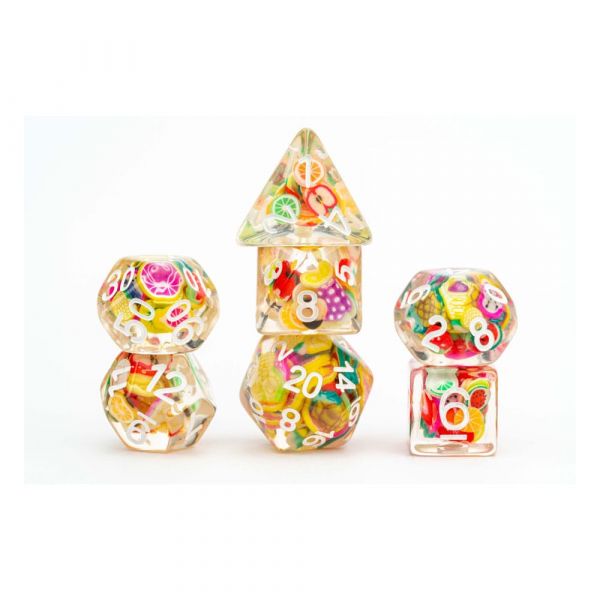 FanRoll Würfel Set Fruit (7 Stück)