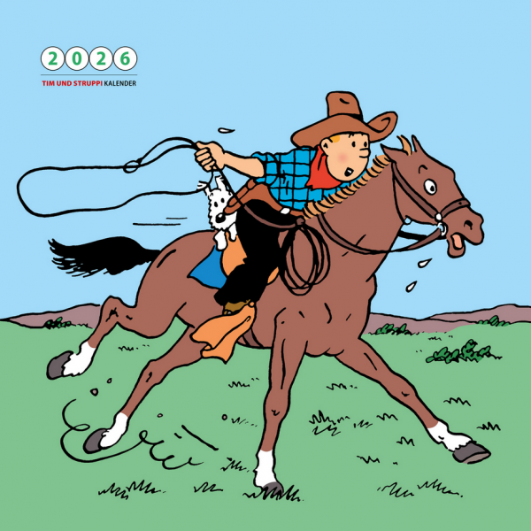 Tim und Struppi Wandkalender 2026