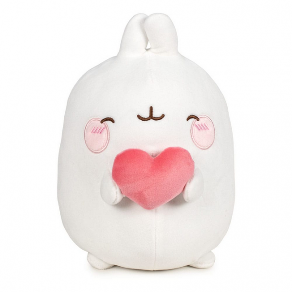 Molang Plüschfigur 25 cm Molang mit Herz