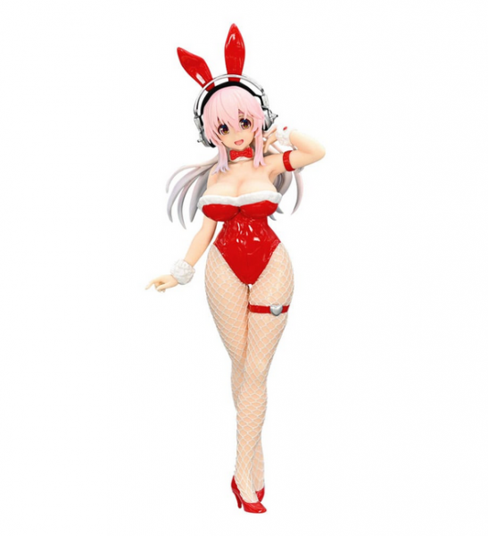 Super Sonico BiCute Bunnies PVC Statue Red Color Ver. 30 cm