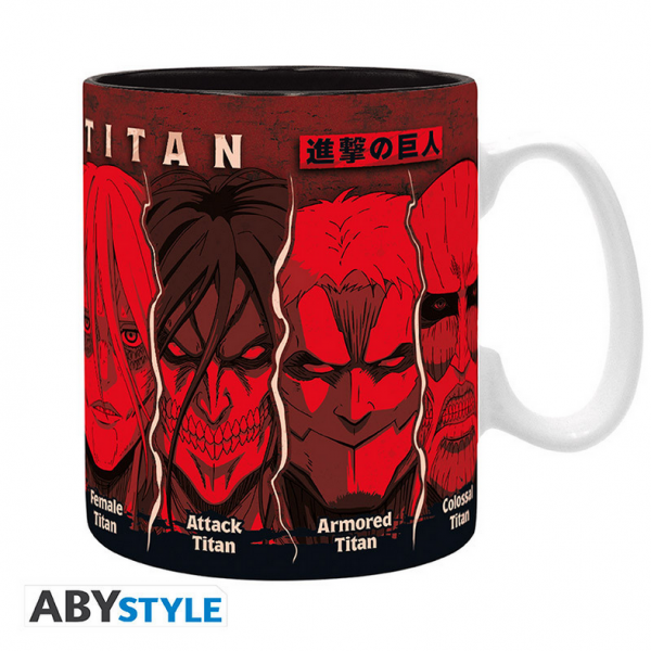 Attack on Titan Tasse 460ml All Titans