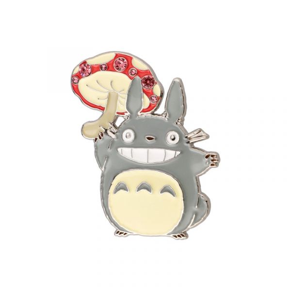 Mein Nachbar Totoro Metallbrosche Totoro mit Pilz