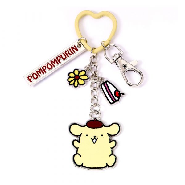 Hello Kitty Schlüsselanhänger mit Pompompurin Anhänger 15 cm