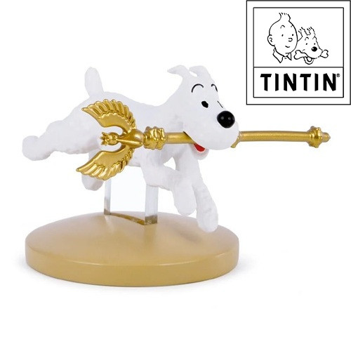 Tim und Struppi Resin Struppi mit Zepter 12cm