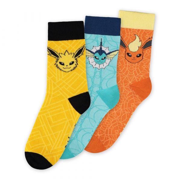 Pokémon Socken 3er-Pack Evoli Evolution 39-42