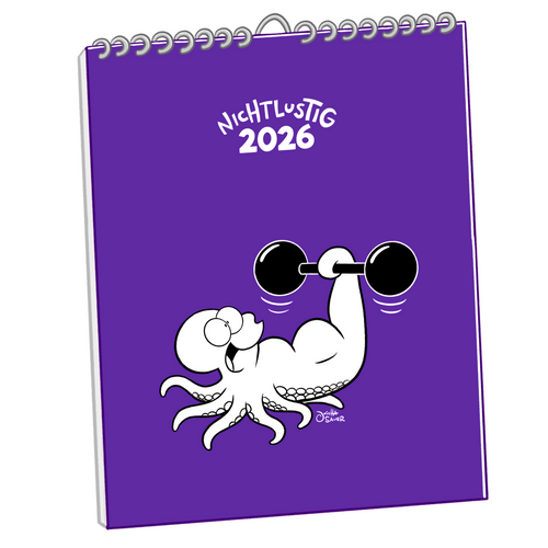 NICHTLUSTIG Wandkalender 2026