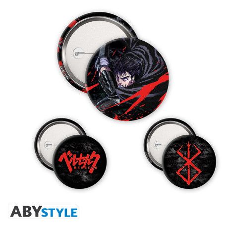 Berserk Button 3er Pack Guts