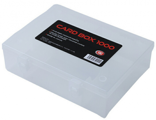 KMC Kartenbox für 1000 Karten Transparent