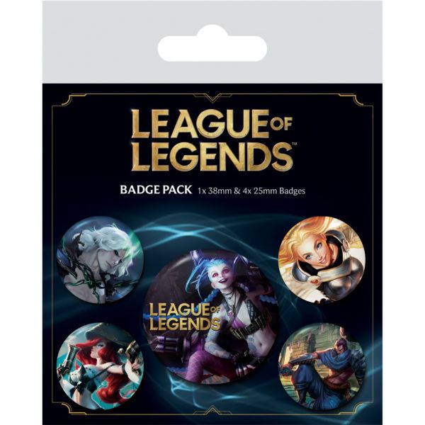 League of Legends Ansteck-Buttons 5er-Pack Champions