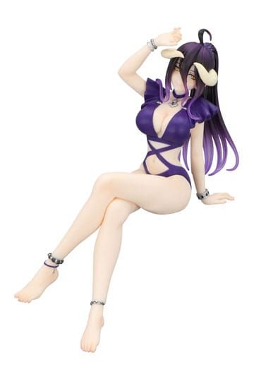 Overlord Noodle Stopper PVC Statue Albedo Swimsuit Dark Purple Color Ver. 16 cm