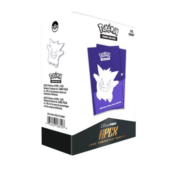 Ultra Pro Apex Deck Protector Hüllen Standardgröße Pokémon Elite Gengar (105 Stück)
