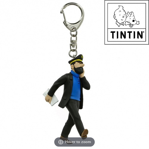 Tim und Struppi Schlüsselanhänger Haddock Journal 10cm