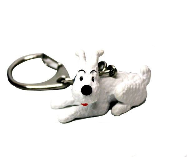 Tim und Struppi Schlüsselanhänger Struppi liegend 4,5cm