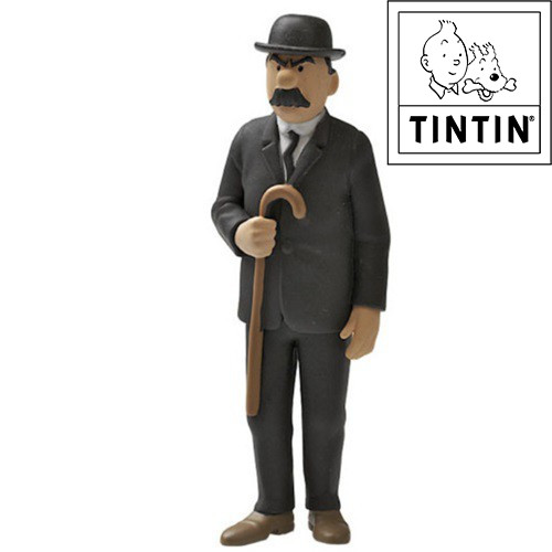 Tim und Struppi PVC Figur Dupond mit Stock 9cm