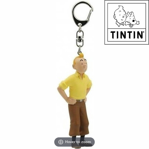 Tim und Struppi Schlüsselanhänger Tim stehend (Krabbe) 6cm