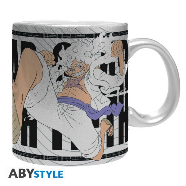 One Piece Tasse 320ml Luffy Gear 5th silber
