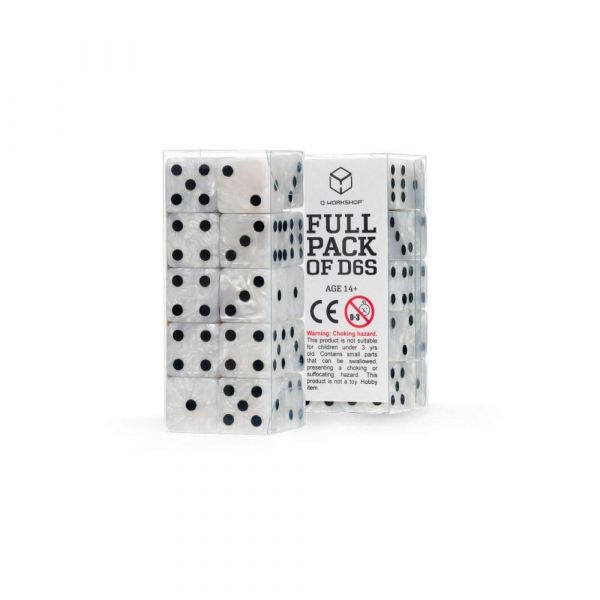 Q Workshop Würfel Set Full Pack D6 Pearl (20)