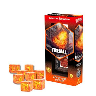Sirius Dice Dungeons & Dragons Adventure Würfelset Fireball (8 Stück)