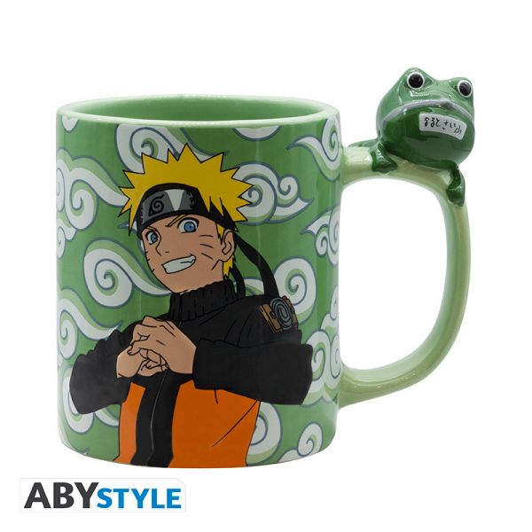 Naruto Shippuden Tasse 3D Naruto und Gama-chan 460ml