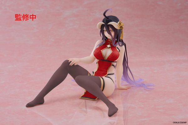 Overlord PVC Statue Desktop Cute Figure Albedo Chinese Dress Ver. Renewal 13 cm