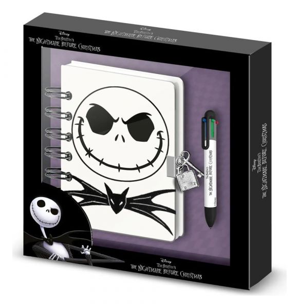 Nightmare before Christmas Notizbuch mit Kugelschreiber Geschenk-Set Jack